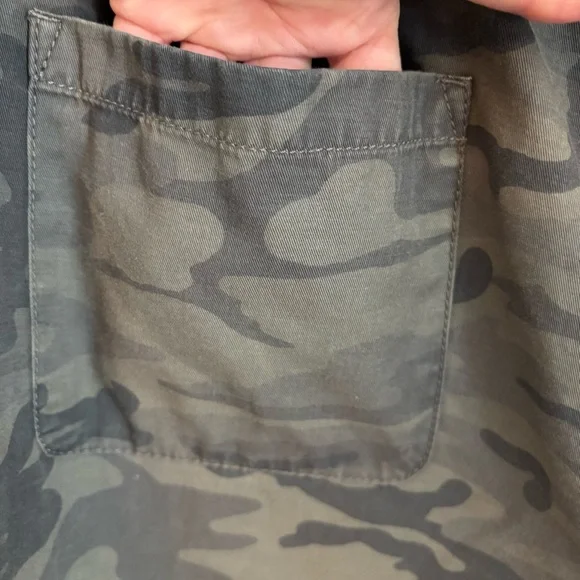 LOFT Women's Olive Camo Drawstring Shorts - Picture 3 of 8